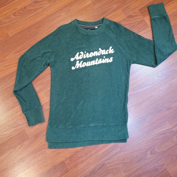 Adirondack Mountains Green Pullover Sweatshirt M - Picture 11 of 13